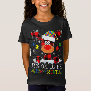 Camiseta Está tudo bem para diferentes rebeldes Autismo Fam
