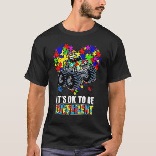 Camiseta Está tudo bem ser Dif Fer Ent Autism Heart Shape M