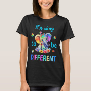 Camiseta Está Tudo Bem Ser Diferente Autismo Sensibilização