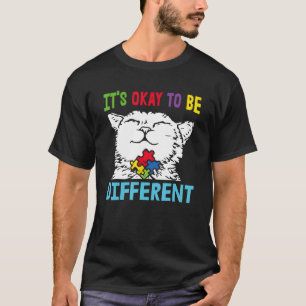 Camiseta Está Tudo Bem Ser Diferente Autismo Sensibilização