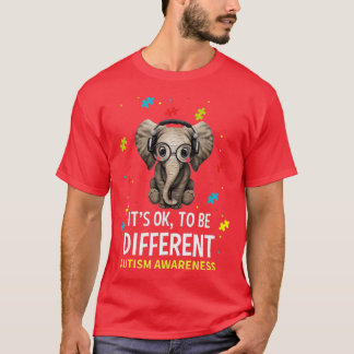 Camiseta Está Tudo Bem Ser Diferente Do Elefante De Consciê