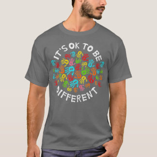 Camiseta Está tudo bem ser diferente mês de consciência do 