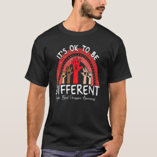 Camiseta Está tudo bem ser diferente por causa da pressão a