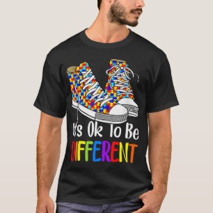 Camiseta Está tudo bem ser diferente Quebra-cabeça de consc