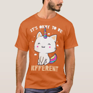 Camiseta Está Tudo Bem Ser Um Presente De Unicórnio Corno D