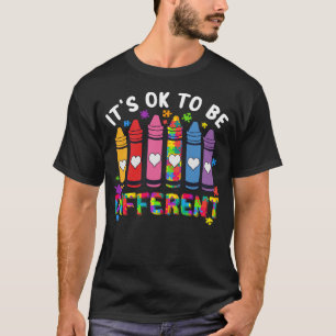 Camiseta Está tudo bem ser um professor de consciência auti