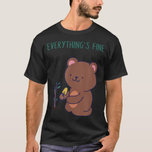 Camiseta Está tudo bem, Urso Bom, Engraçado, estou bem