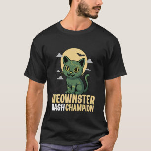 Camiseta Está Vivo! Meownster Mash Divertido e Fofo Mons