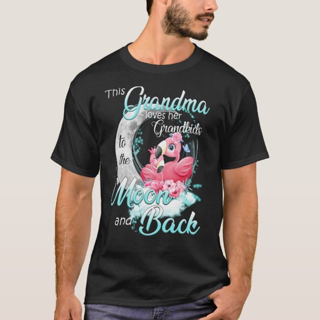 Camiseta Esta Vovó Ama As Netos À Lua E B (Frente)