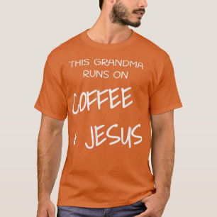 Camiseta Esta Vovó Executa No Café E Jesus Deus Religioso
