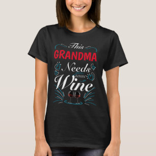 Camiseta Esta Vovó Precisa De Vinho.