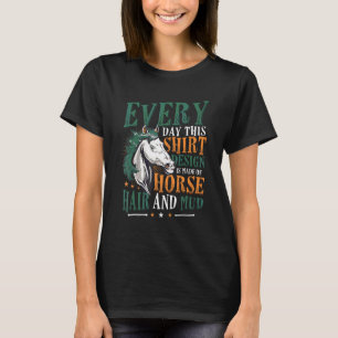 Camiseta Estábulo de Cavalo Feito de Cabelo de Cavalo e Lam