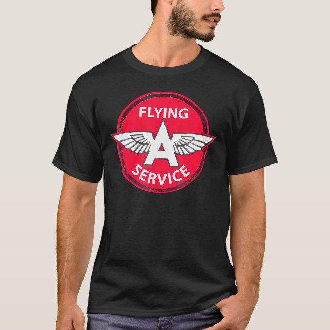 Camiseta Estação A Gás Que Arvora Um Motor De Serviço (Frente)