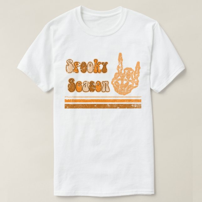 Camiseta estação assustadora (Frente do Design)