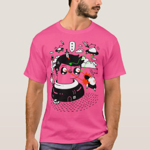 Camiseta Estação de Batalha Super Duper Vs. Aliens Caras Ru