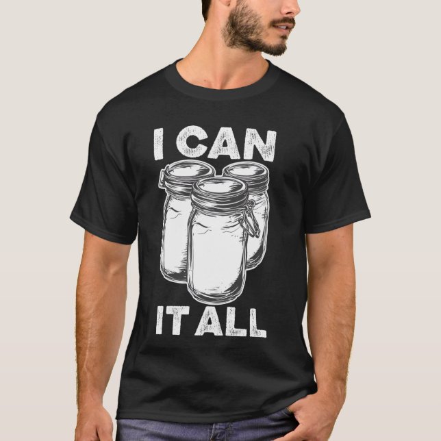 Camiseta Estação de Canning Funny Mason Jar Preservando Com (Frente)