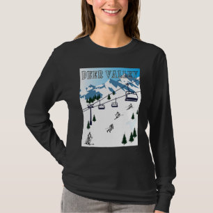 Camiseta Estação de Esqui Desportos de Inverno Deer Valley