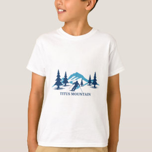 Camiseta Estação de esqui Titus Mountain Nova York Esqui Es