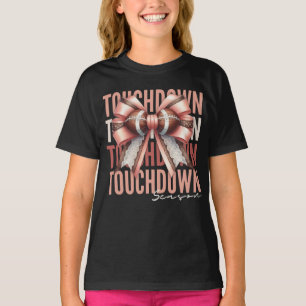 Camiseta Estação de futebol do Arco Touchdown Coquette