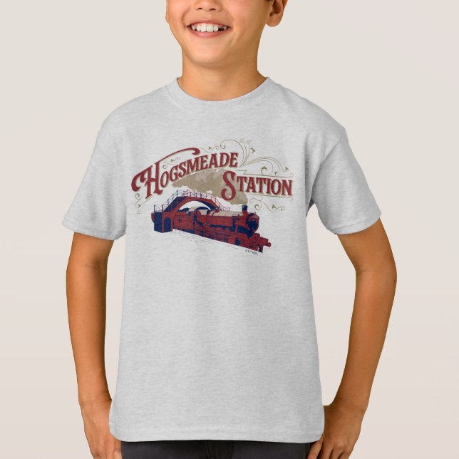 Camiseta Estação de Hogsmeade Gráfico Antigo (Frente)