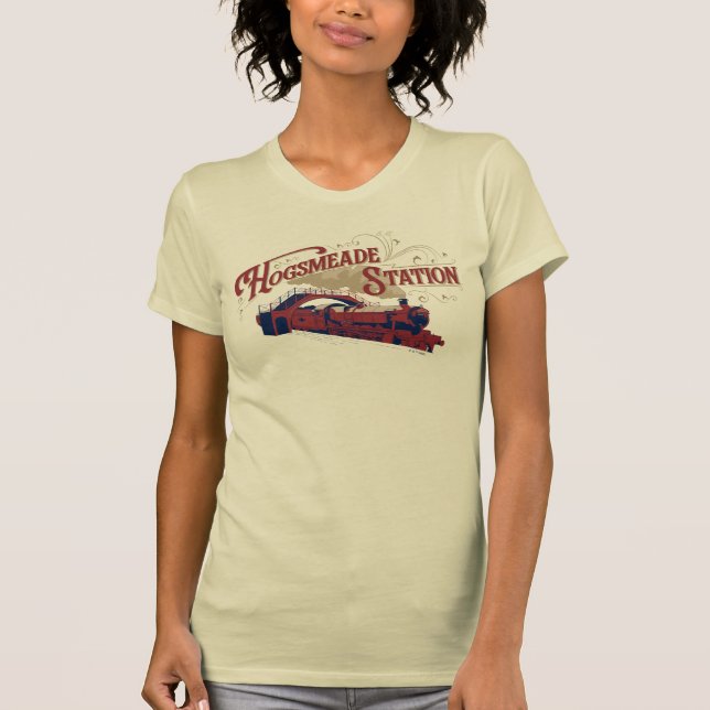 Camiseta Estação de HOGSMEADE Gráfico Antigo (Frente)