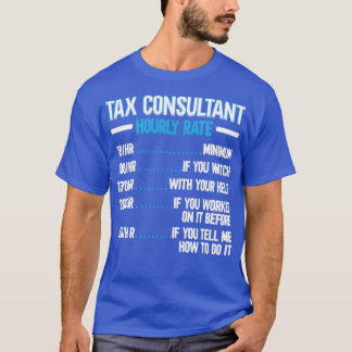 Camiseta Estação de Imposto Contabilista de Taxa Horária do