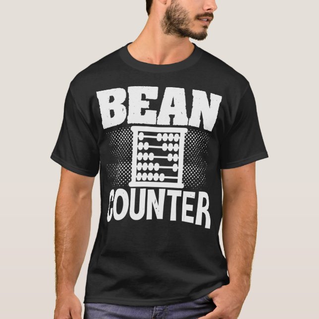 Camiseta Estação de Imposto de Números de Contador de Bean (Frente)