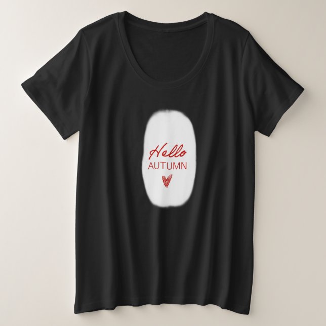 Camiseta Estação de outono (Frente do Design)