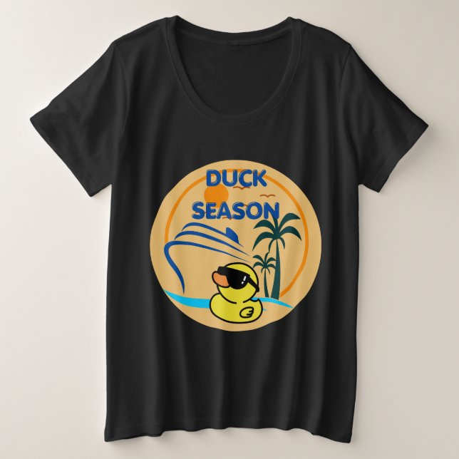 Camiseta Estação de Pato de Borracha (Frente do Design)