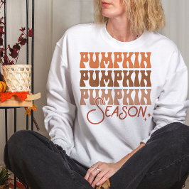 CAMISETA ESTAÇÃO DE PUMPKIN DE QUEDA BRUTA NO OUTONO
