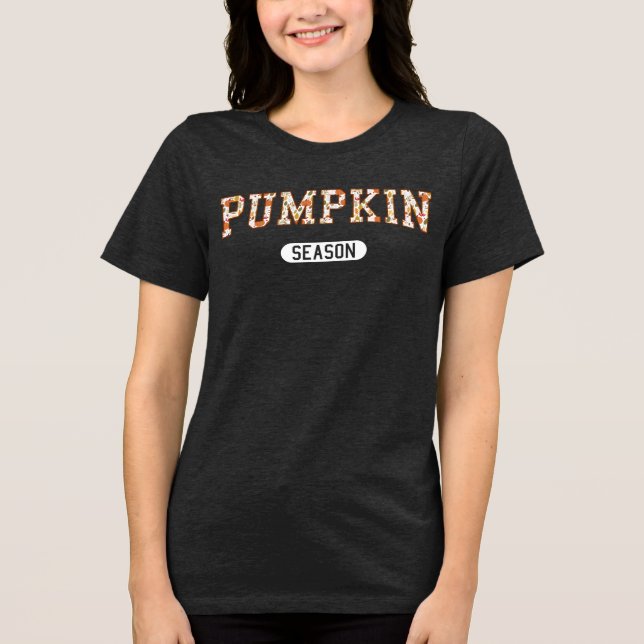 Camiseta Estação de Pumpkin - Teto Gráfico de outono (Frente)