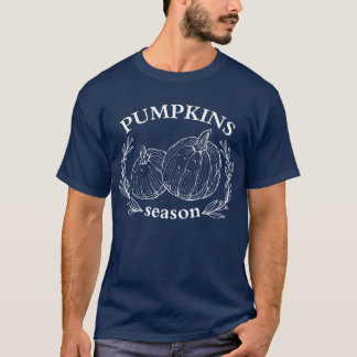 Camiseta Estação de Pumpkins - Colheita de outono - Camisa-