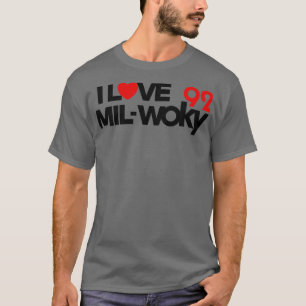 Camiseta Estação de rádio com defeito Milwaukee Love 92 WOK
