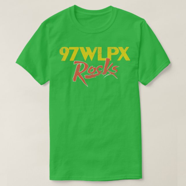 Camiseta Estação de rádio WLPX Milwaukee Wisconsin 70s (Frente do Design)