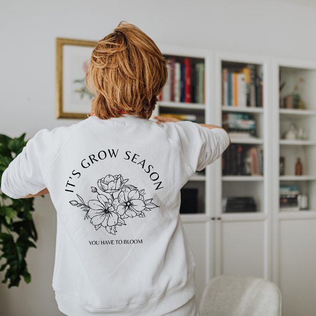 Camiseta Estação do Crescimento: Bloom com Flores (Criador carregado)