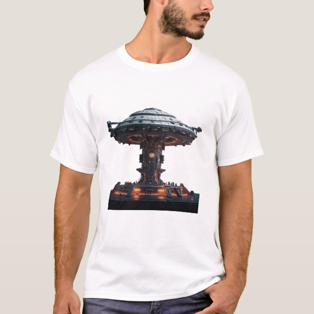 Camiseta Estação Espacial Futurística (Frente)