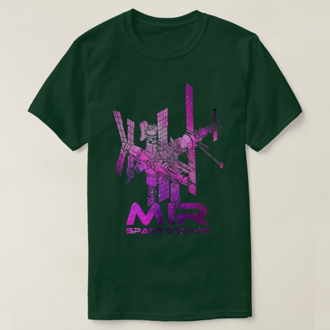 Camiseta Estação Espacial Mir 9 (Frente do Design)