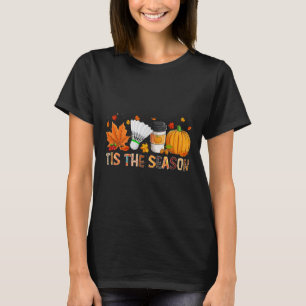 Camiseta Estação Leopard Pumpkin Badminton Halloween Fall L