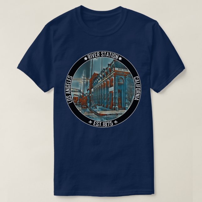Camiseta Estação Rio Los Angeles Railroad 1 (Frente do Design)