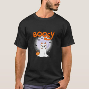 Camiseta Estação Spooky Engraçada Ghost Booey Cachorro de H