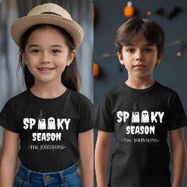 Camiseta Estação Spooky - Fato de Dia das Bruxas Bonito
