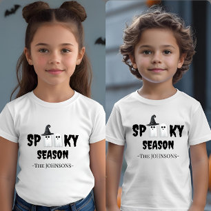Camiseta Estação Spooky - Fato de Dia das Bruxas Bonito