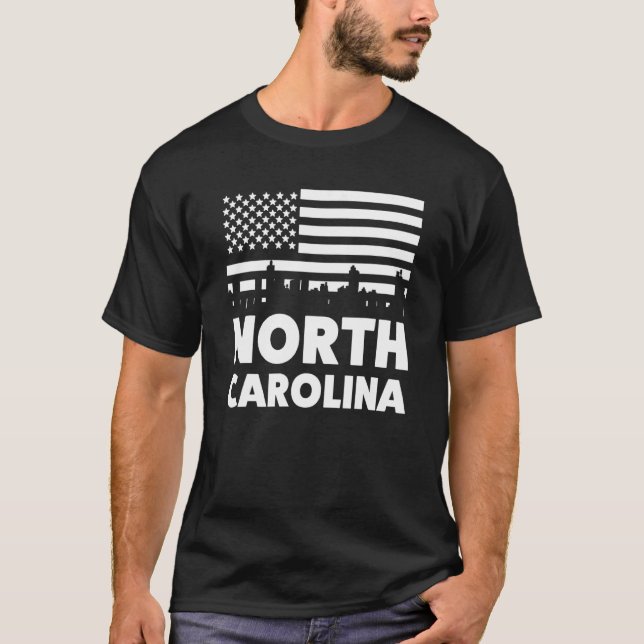Camiseta Estado Americano da Carolina do Norte (Frente)