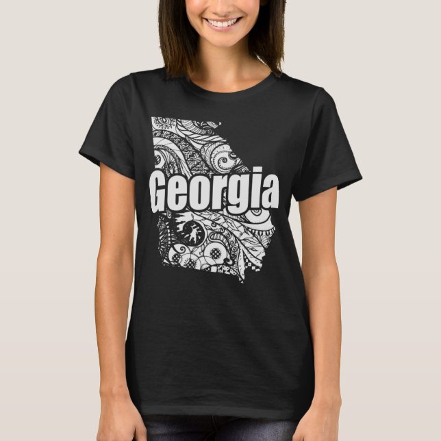 Camiseta Estado Americano da Geórgia (Frente)