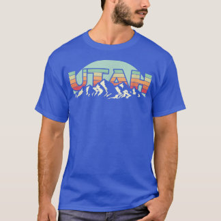 Camiseta Estado Americano Utah - Vintage Mountain Nature Hi