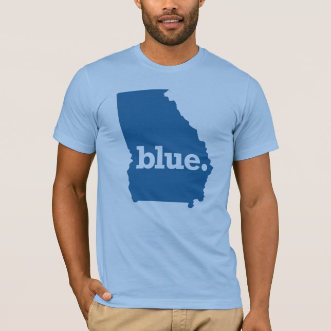 Camiseta Estado Azul Geórgia (Frente)