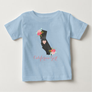 Camiseta Estado chique de Califórnia & menina móvel do