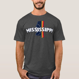 Camiseta Estado Colorido do Mississippi