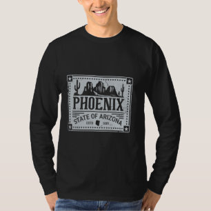 Camiseta Estado Da Arizona Phoenix Estd 1881 Cactus Mountai