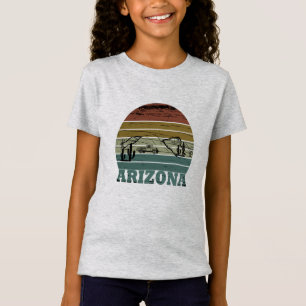 Camiseta Estado da arizona vintage sunset scape horizontal 